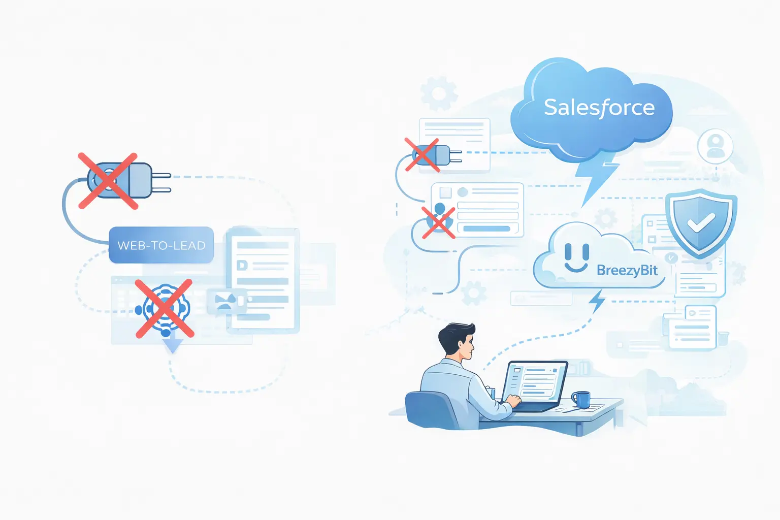 Secure Salesforce data collection at scale