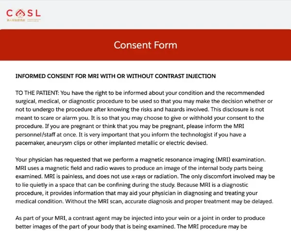 Case report form preview